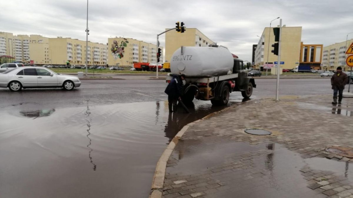 Елордада бір түнде жаңбырдың жарты айлық мөлшері жауды