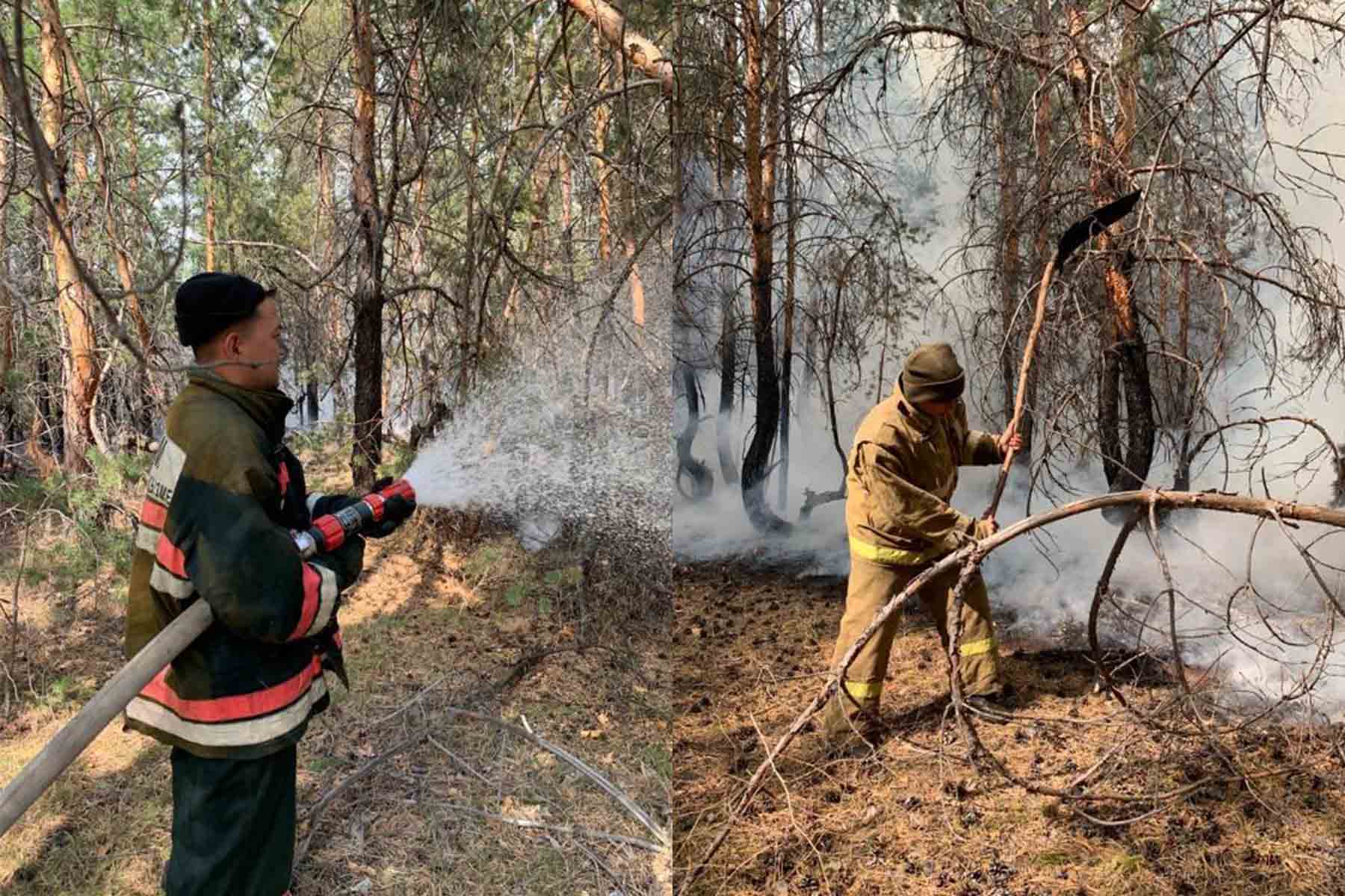 Қостанай облысында 5 учаскеде өрт сөндіру жұмыстары жалғасуда