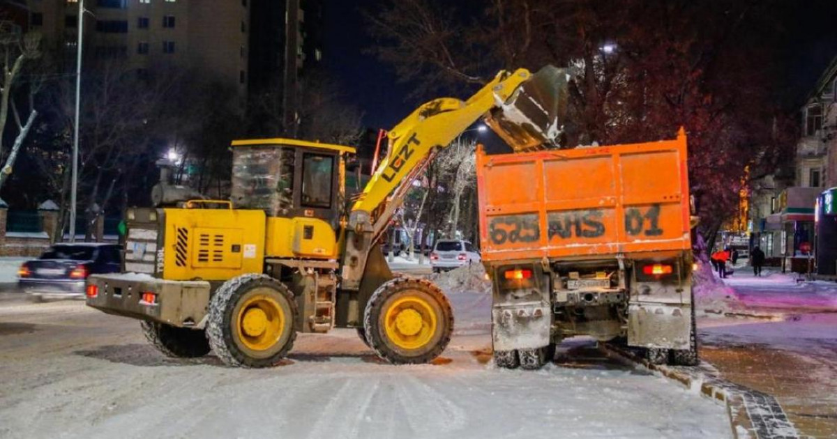 Тазалық жұмысы тәулік бойы жүргізіледі