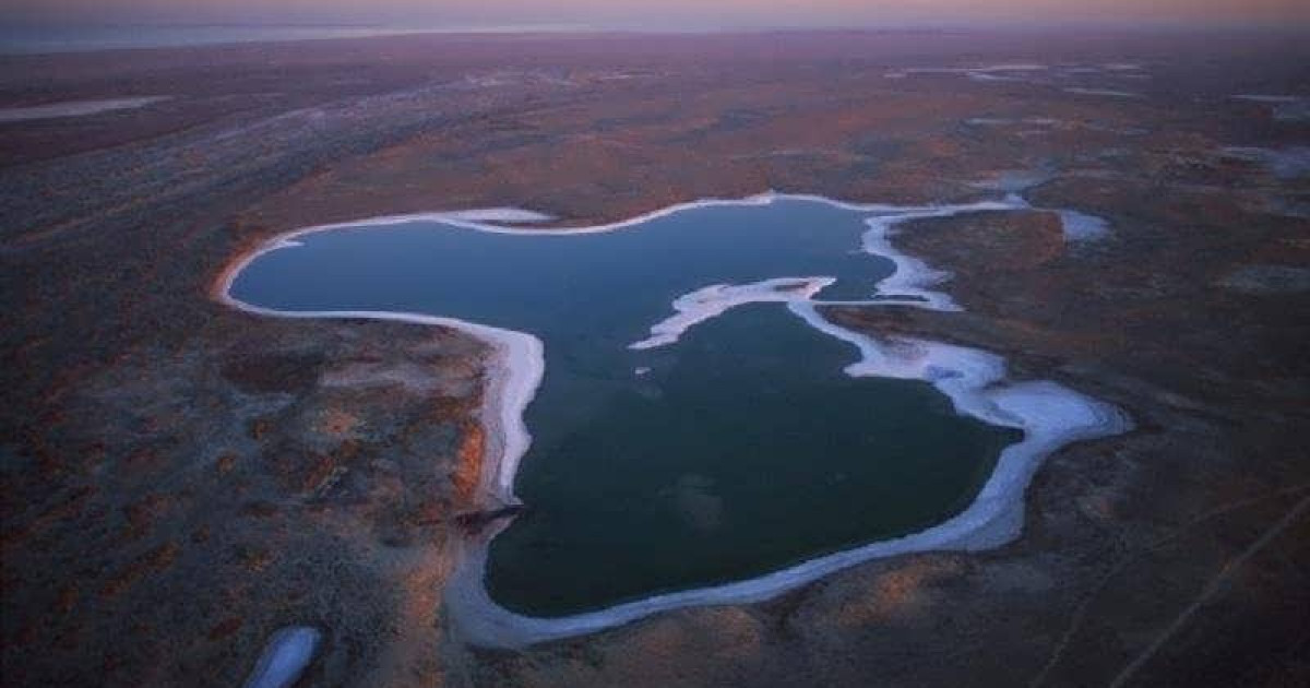 Аралдың түбінен су көрінді