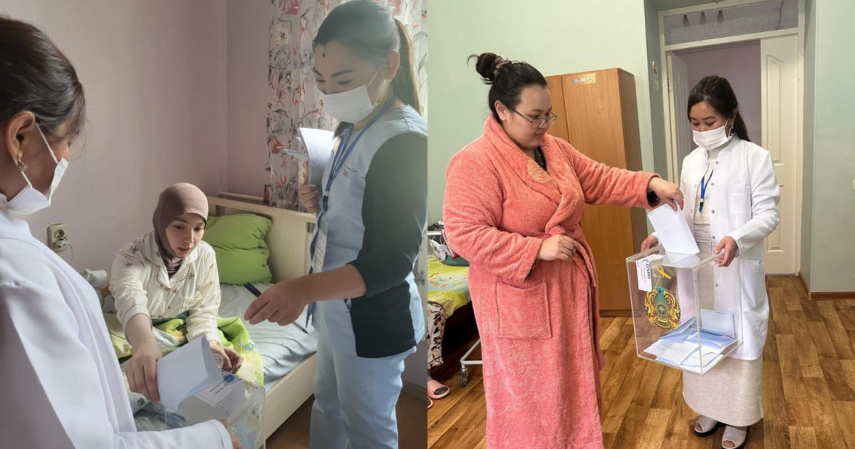 Алматыда перзентханада дауыс берді