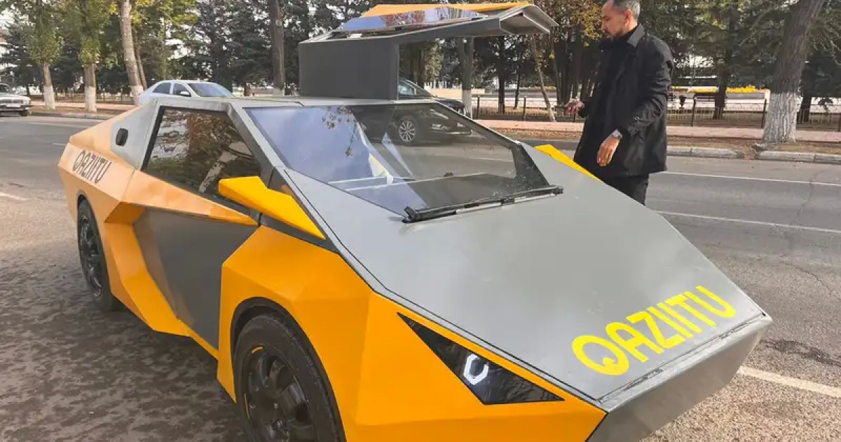 Оралдық оқытушылар референдумға ҚазИТУ-да жасалған электромобильмен барды (видео)