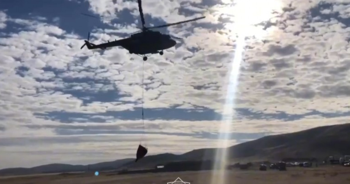 Павлодар облысындағы өртті сөндіруге әскери ұшқыштар көмекке келді