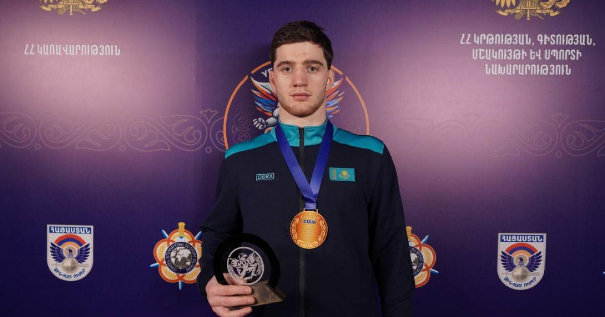Ереванда күрестен өткен CISM әлем чемпионатында әскер спортшылары үш алтын және төрт қола олжалады