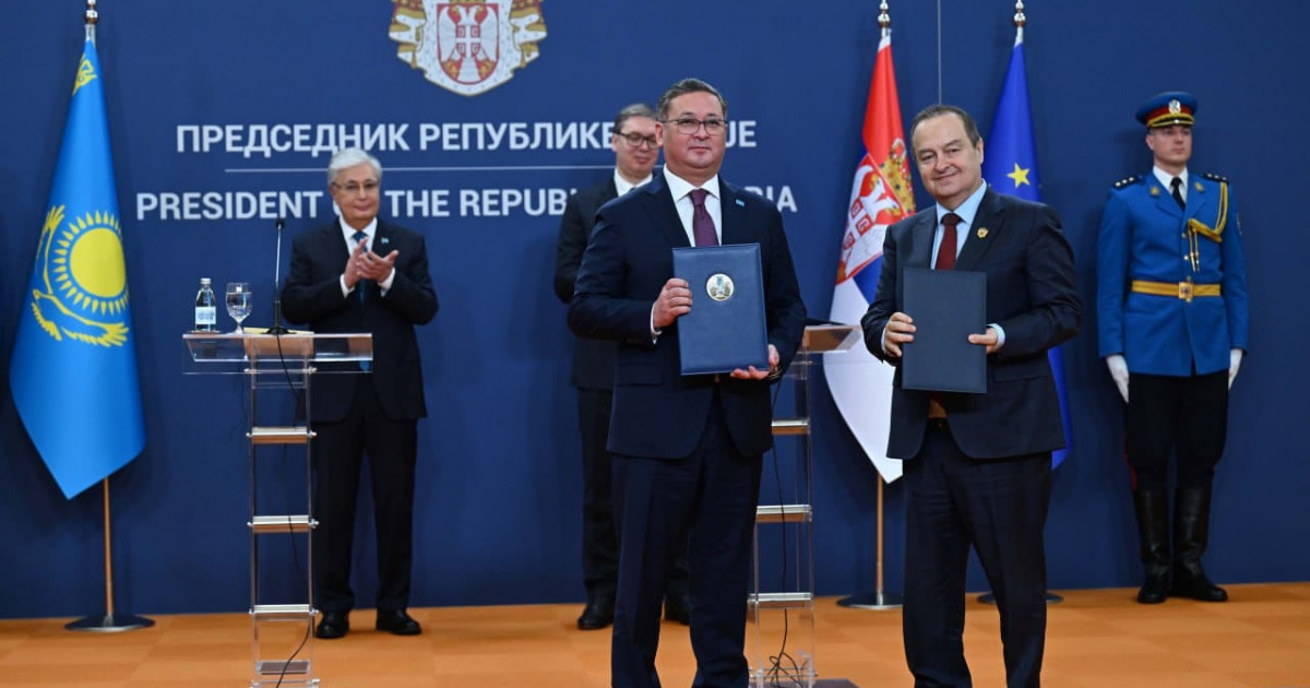 Мемлекет басшысының Сербияға ресми сапары аясында бірнеше құжатқа қол қойылды