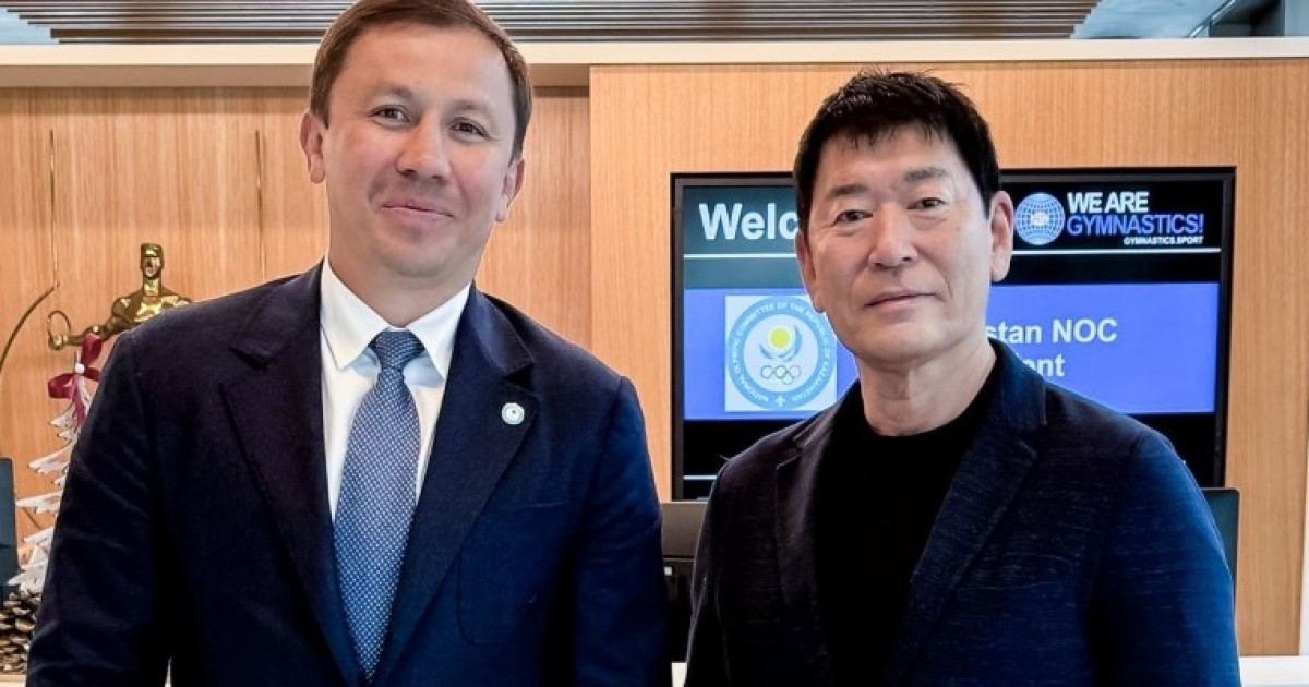 Геннадий Головкин FIG басшысы Моринари Ватанабэмен кездесті