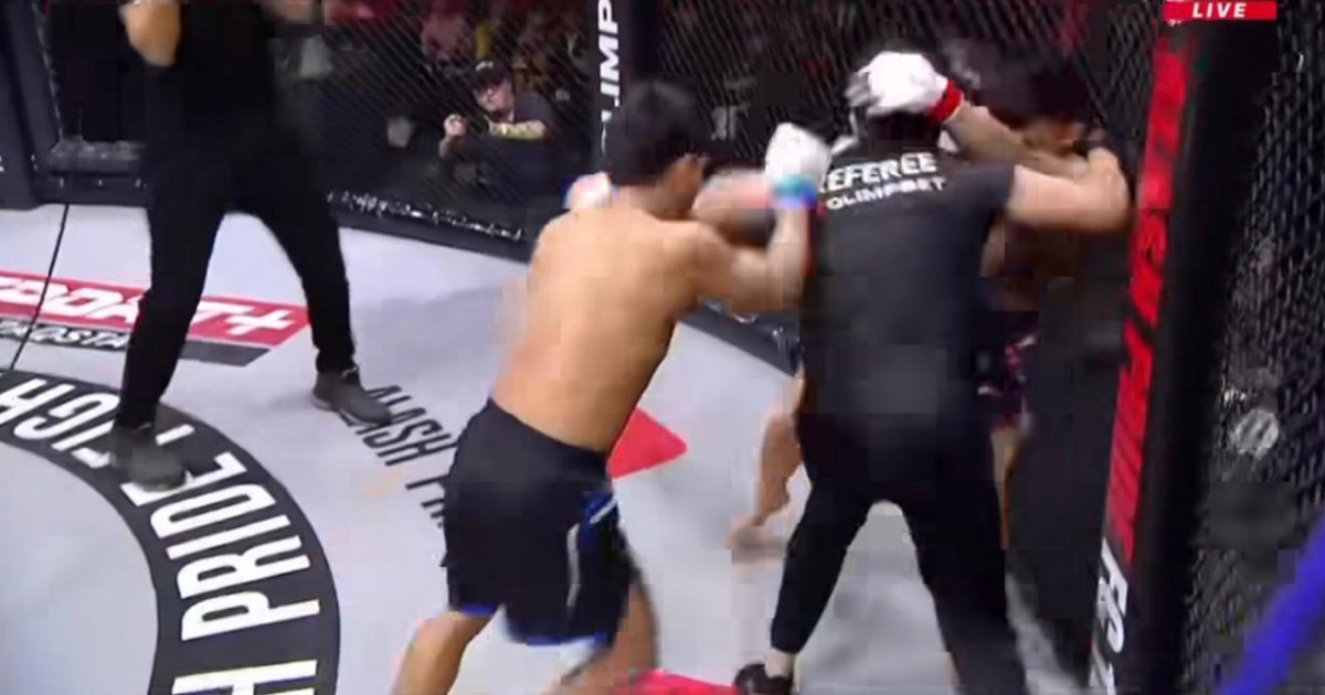 Тәжікстан файтері Таразда жеңіліп, октагонда жанжал шығарды