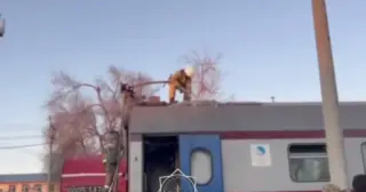 Ақтөбе облысында жолаушылар вагоны өртенді