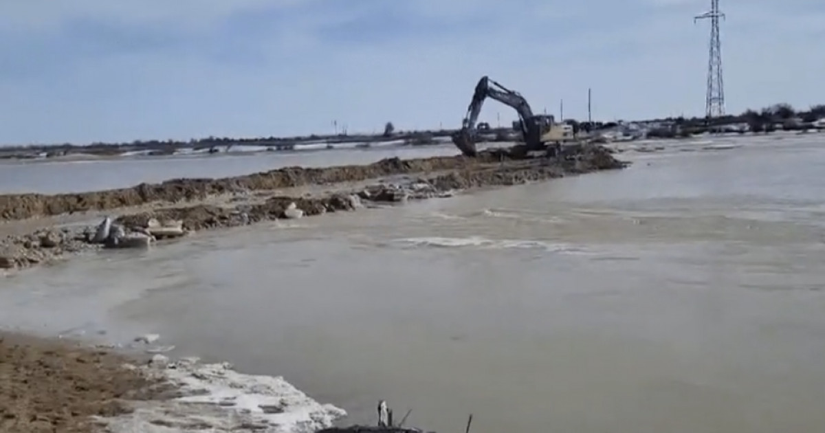 Ақтөбе облысындағы ауылға су басу қаупі төнді