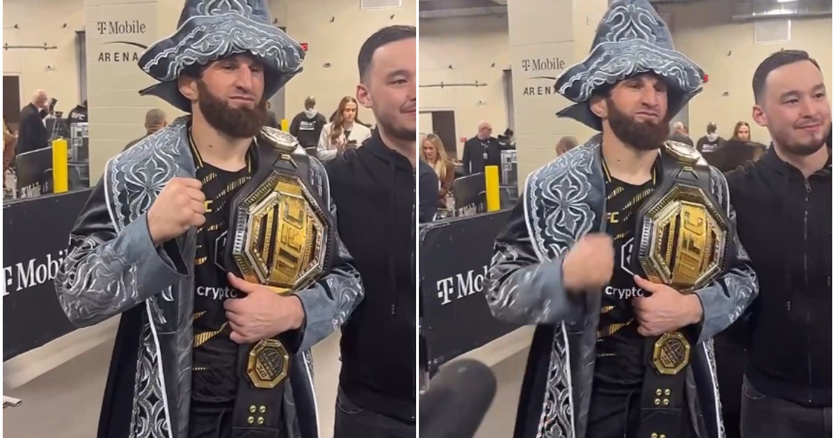 UFC-дің жаңа чемпионы қазақтың шапанын сыйға алды