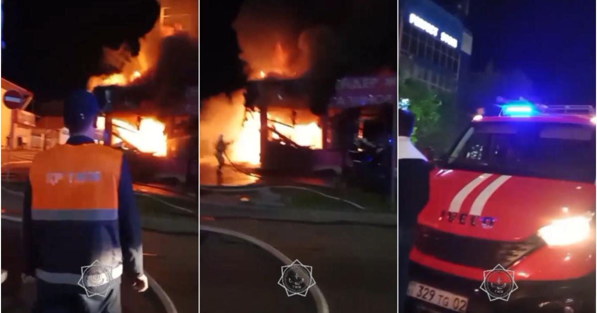 Алматыда өрт сөндірушілер қонақүй мен банкті аман сақтап қалды