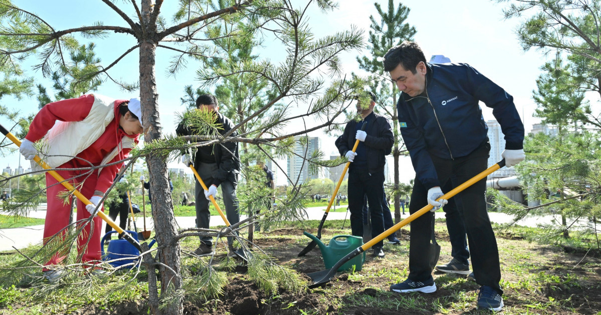 Мәжіліс депутаттары Астанада 100 түп ағаш отырғызды