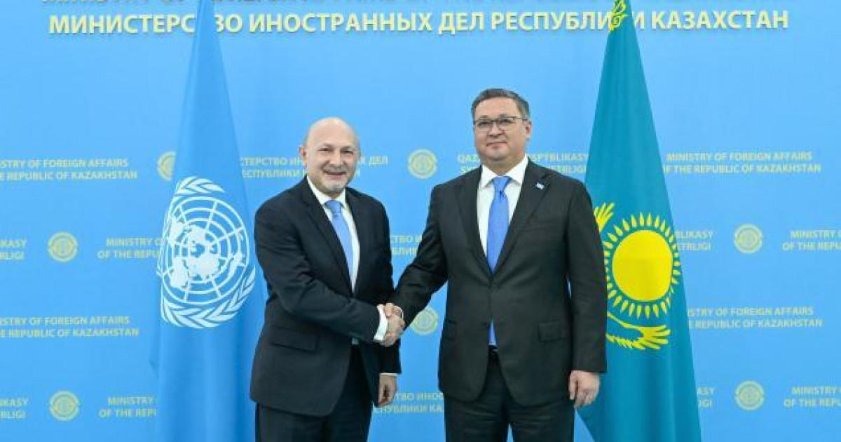 Сыртқы істер министрі  Мұрат Нұртілеу БҰҰ Бас хатшысының арнайы өкілі Каха Имнадземен кездесті