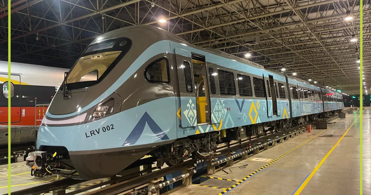 Астанаға LRT-ның алғашқы вагондары жөнелтілді