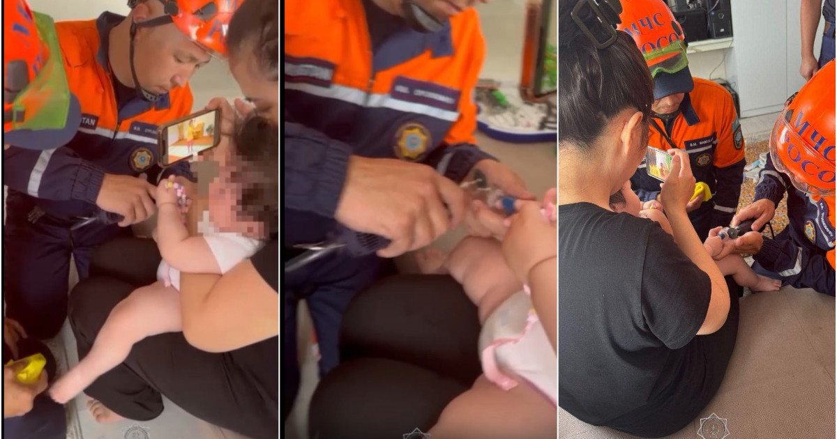 Алматыда құтқарушылар 8 айлық сәбидің өмірін сақтап қалды