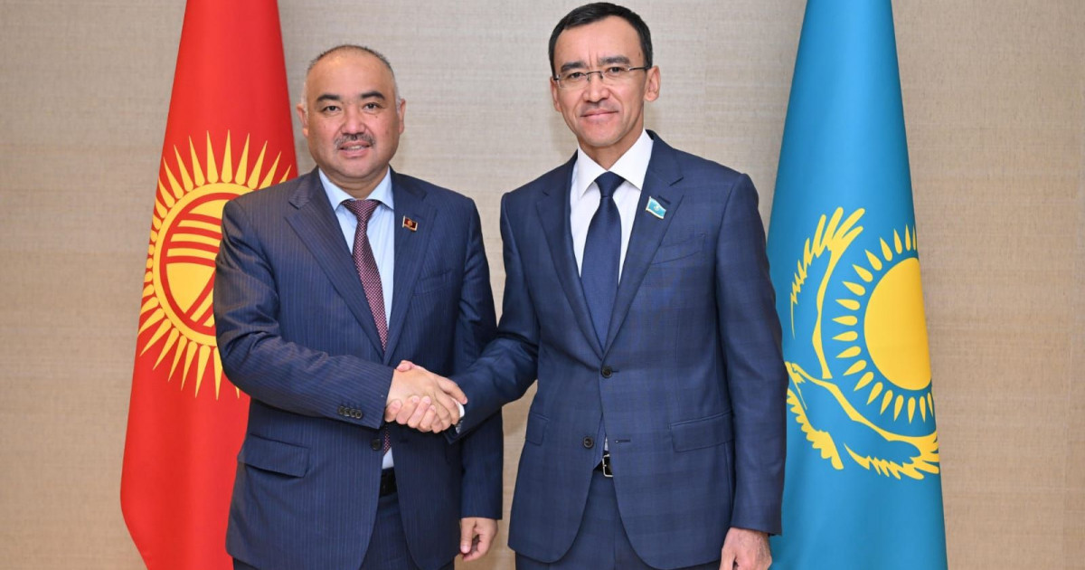 Қырғызстан Жогорку Кенешінің төрағасымен кездесті
