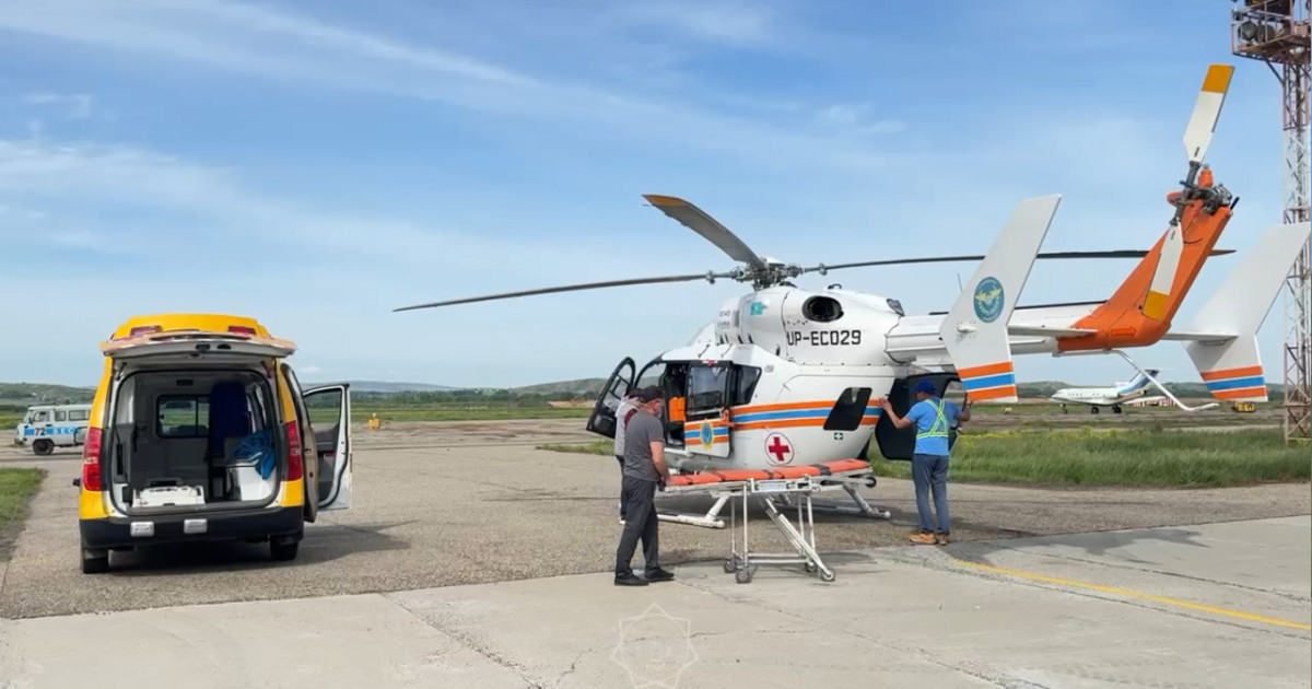 Он жастағы қызды таулы аймақта тікұшақпен құтқарды