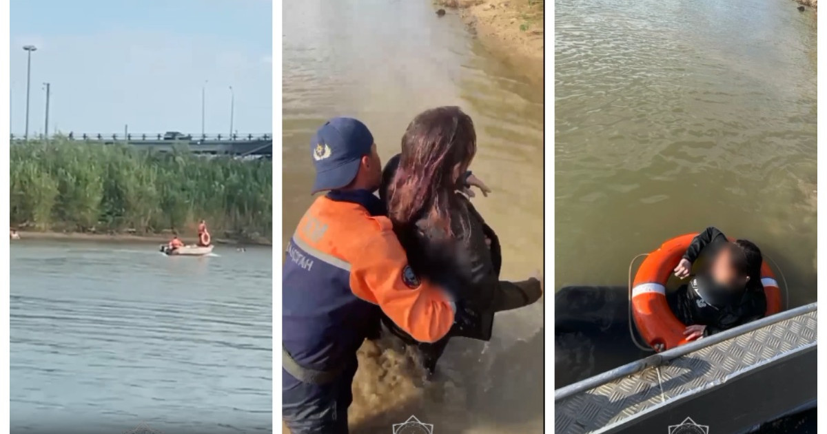 Атырауда әйел көпірден Жайық өзеніне секіріп кетті