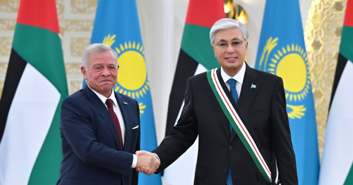 ІІ Абдалла Қасым-Жомарт Тоқаевты Иордан Хашимит Корольдігінің «Әл-Нахда» жоғары орденімен наградтады