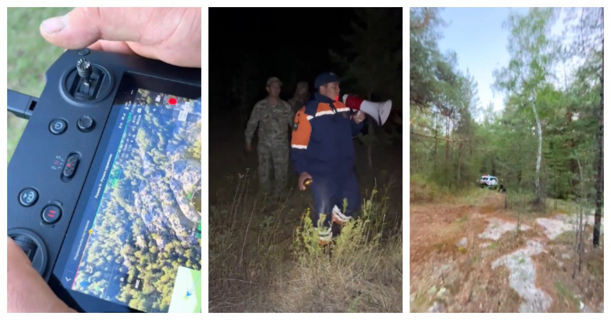 Қарағанды облысында орманда адасқан екі азаматты дронмен іздеді