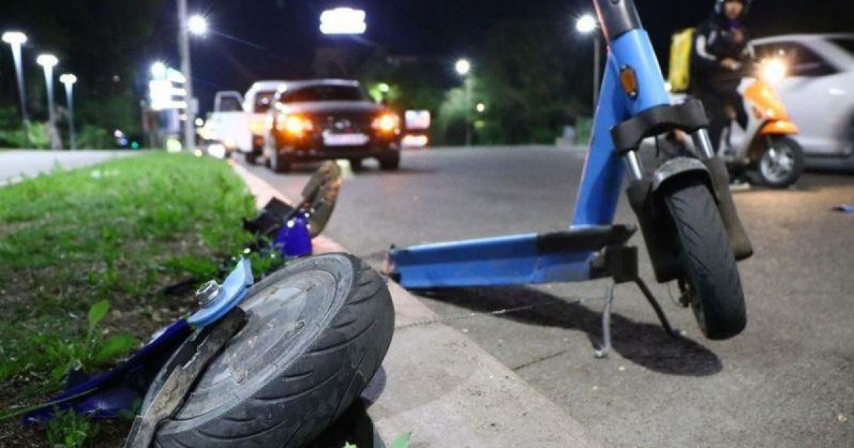 Сергелдеңге салған самокат