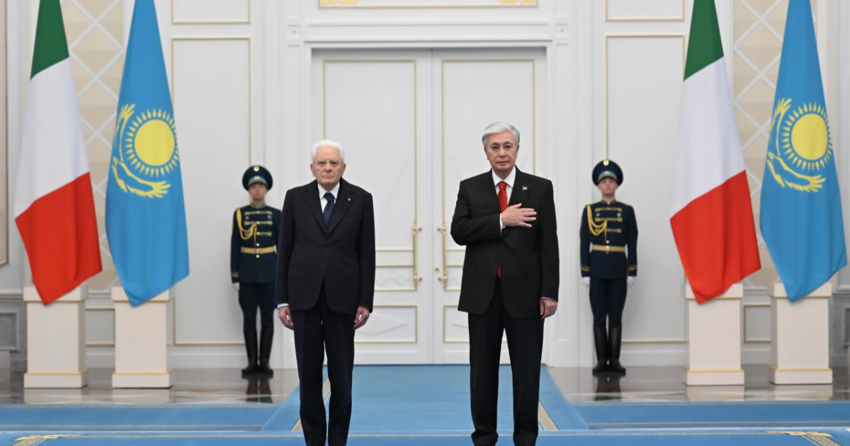 Қасым-Жомарт Тоқаев Италия президенті Серджо Маттарелланы қарсы алды