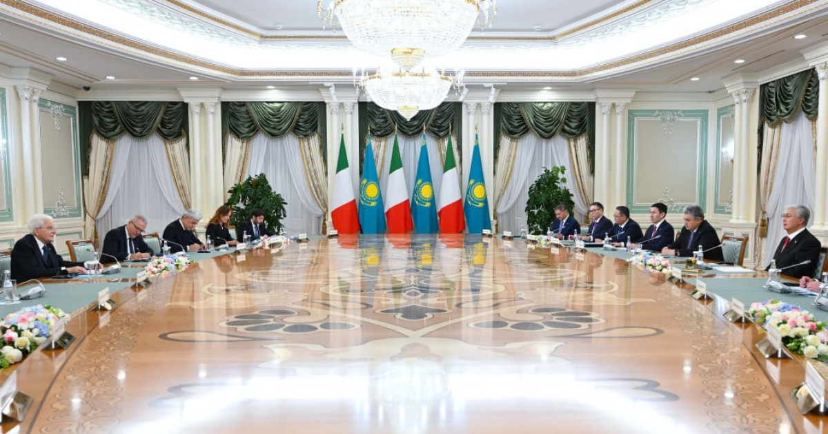Қазақстан мен Италия президенттері кеңейтілген құрамда келіссөз жүргізді
