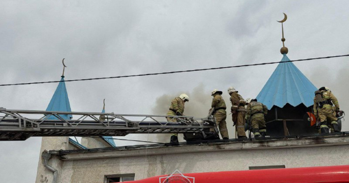 Шымкентте мешіт өртенді