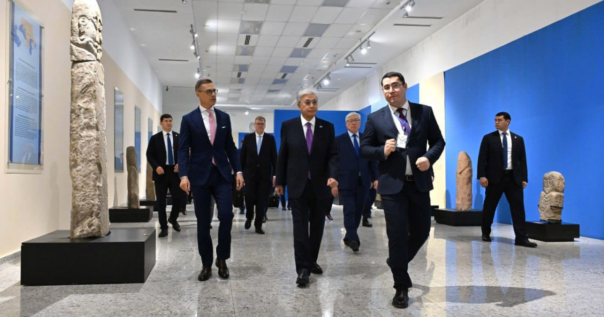 Қасым-Жомарт Тоқаев пен Александр Стубб Ұлттық музейге барды