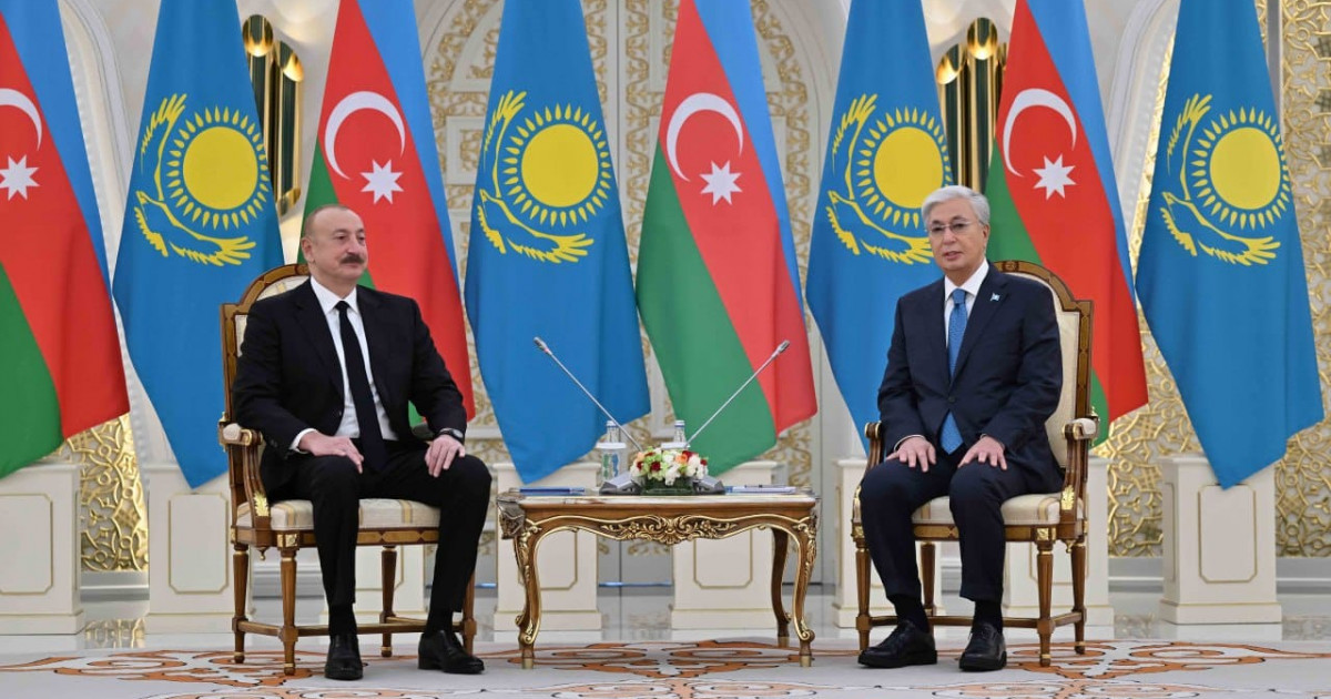 Қасым-Жомарт Тоқаев Әзербайжан президентімен келіссөз жүргізді