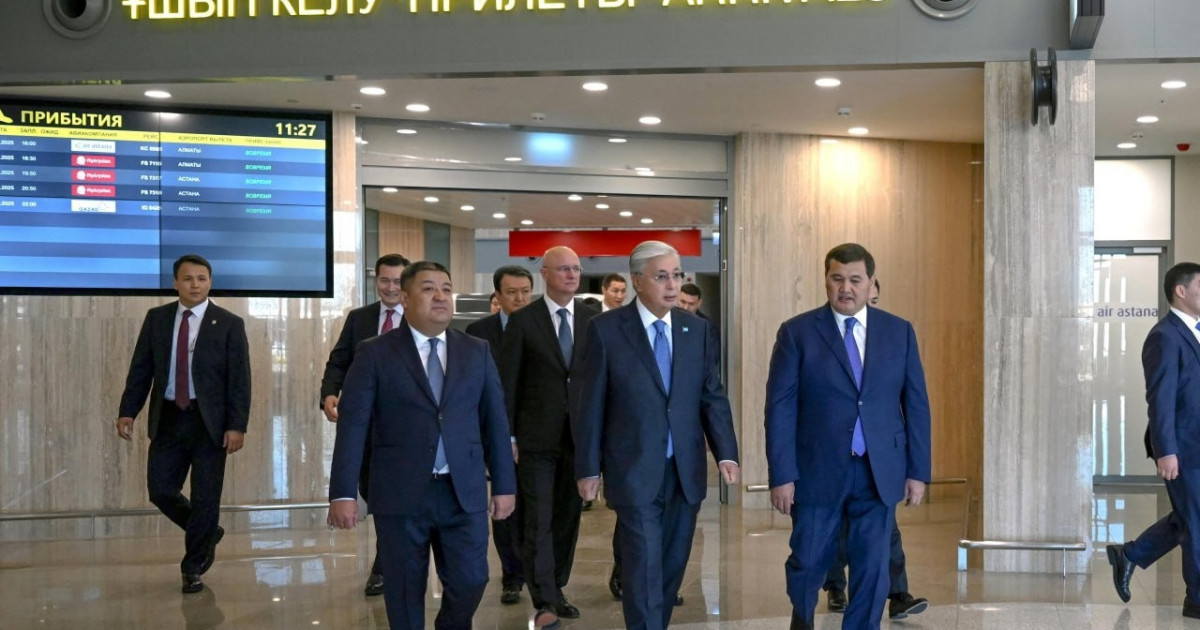 Президент «Қорқыт ата» халықаралық әуежайының жаңа терминалына барды