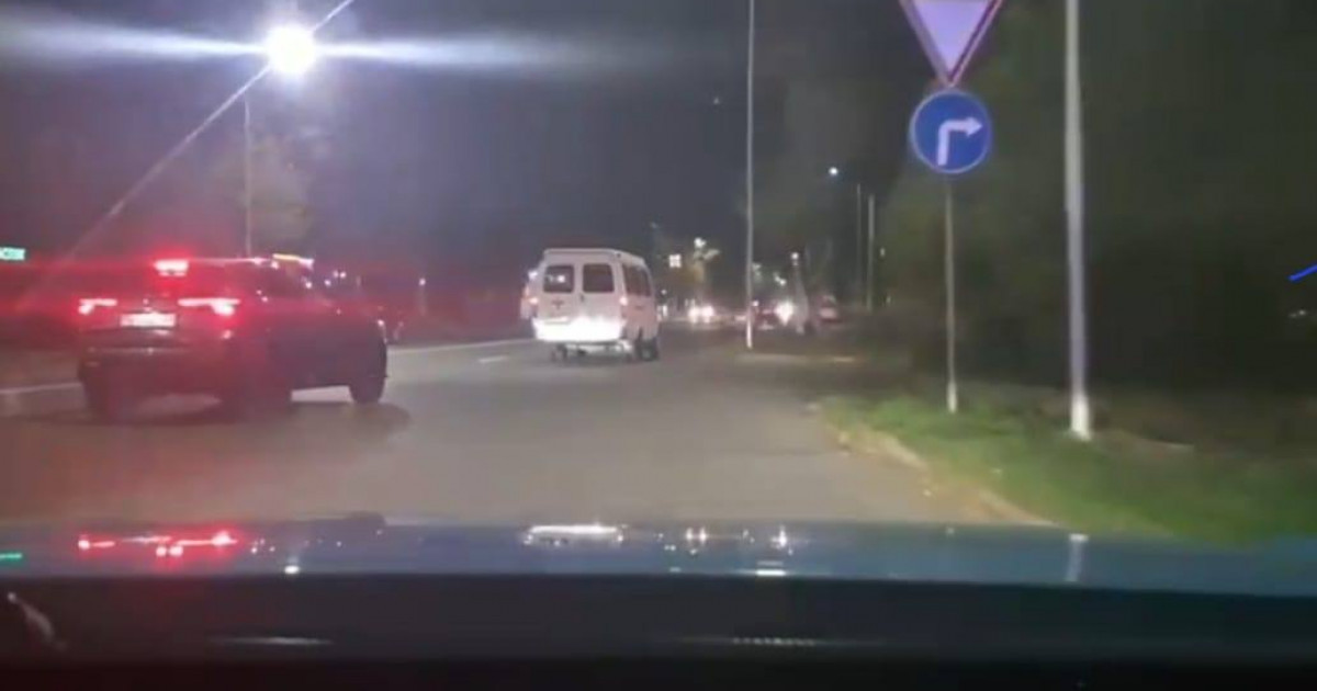 Таразда мас жүргізуші полициядан қашпақ болды (ВИДЕО)