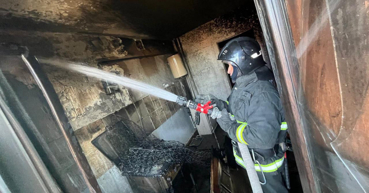 Жамбыл облысындағы көпқабатты үйден өрт шықты