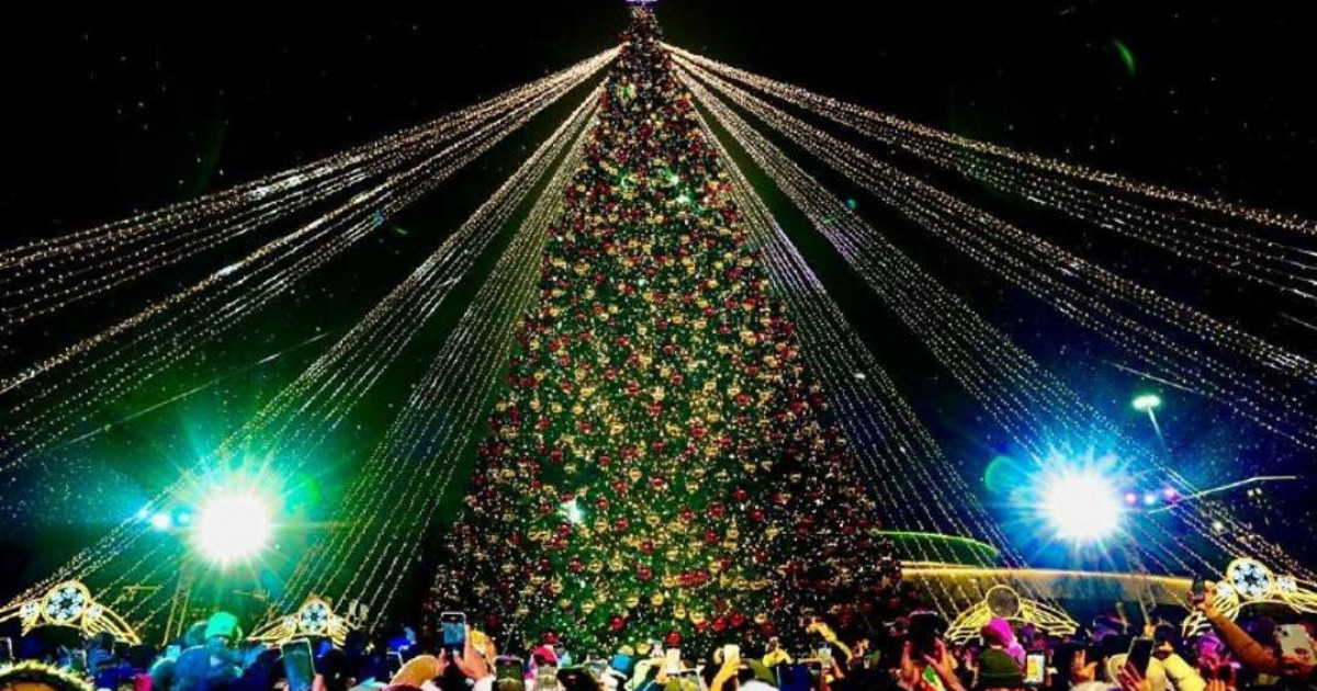 Астанада 40-тан астам Жаңа жыл шыршасының шамы бір уақытта жағылады