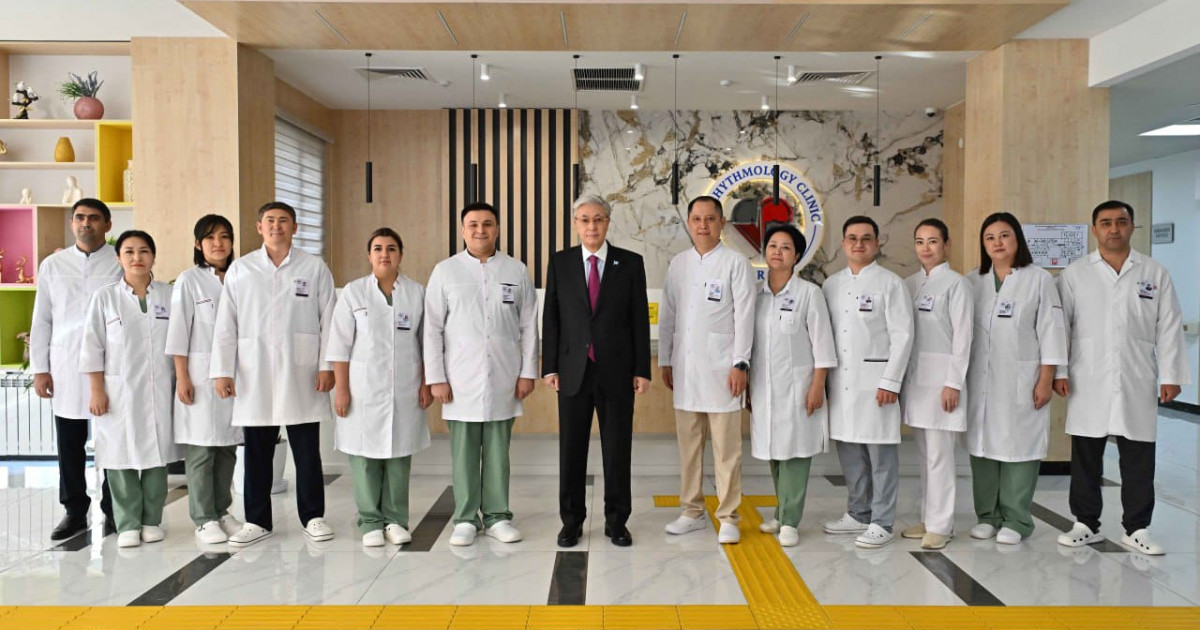 Қасым-Жомарт Тоқаев Тараздағы аритмология клиникасының жұмысымен танысты