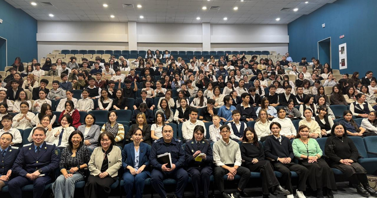 «Заң мен тәртіп» қағидаты аясында оқушылармен жүздесу өтті