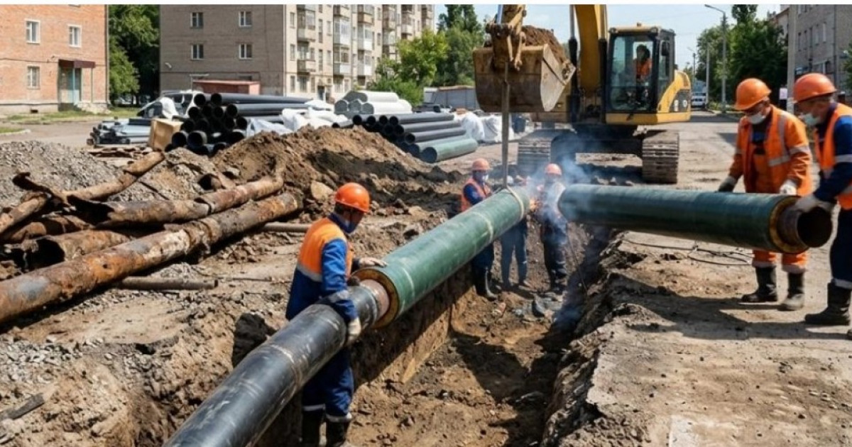 13,6 миллиард  теңге: Павлодар облысы ескірген коммуналдық желілерді жаңартуды қолға алды