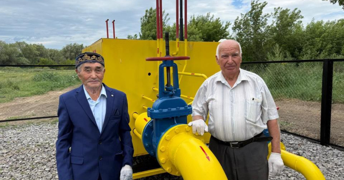 Ақтөбе облысында тағы бір ауылға газ берілді