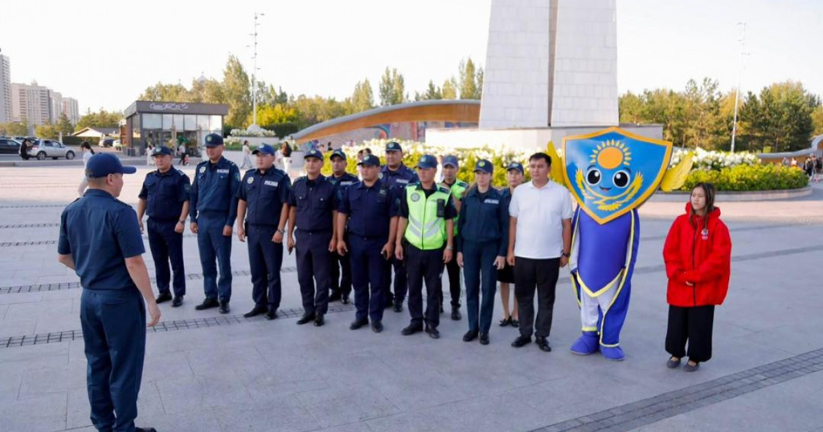 Елорданың Орталық саябағында тәртіп пен тазалықты сақтау бойынша кезекті рейд өтті