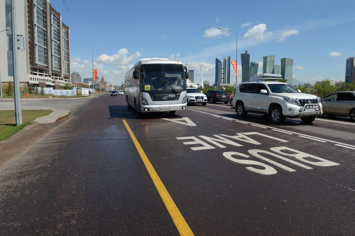 Bus Lane: астанада тағы бір көшеде автобус жолағы енгізіледі