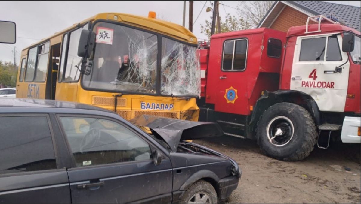 Павлодарда жол апатына түскен оқушылардың жағдайы белгілі болды