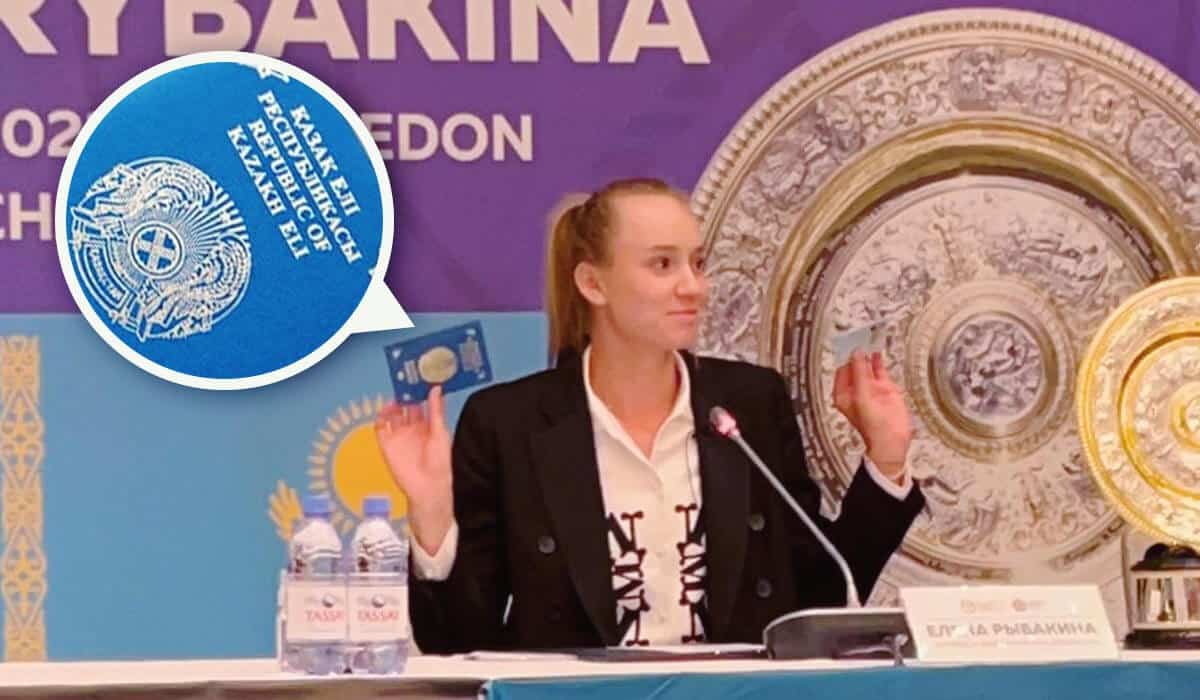 Елена Рыбакина өзінің паспортын көрсетіп, Қазақстан азаматы екенін айтты