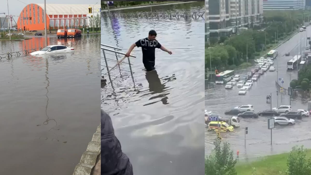 Нұр-Сұлтанды тағы су басты: әкімдіктің 130 шақырымды нөсер кәрізі түкке жарамай қалды