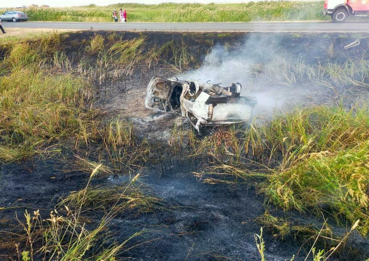 Батыс Қазақстанда көлік өртеніп, жүргізушісі қаза тапты