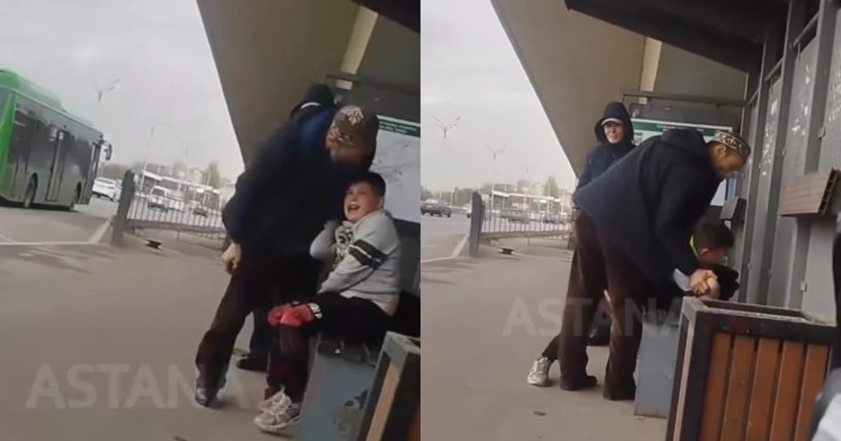 Алматыдағы аялдамада егде жастағы кісі баланың қолын қайырып, күш көрсеткен