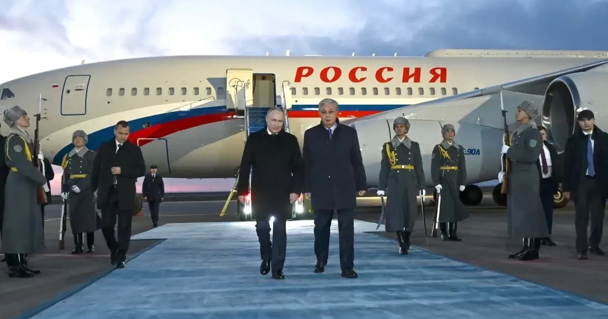 Ресей президенті Владимир Путин ресми сапармен Қазақстанға келді