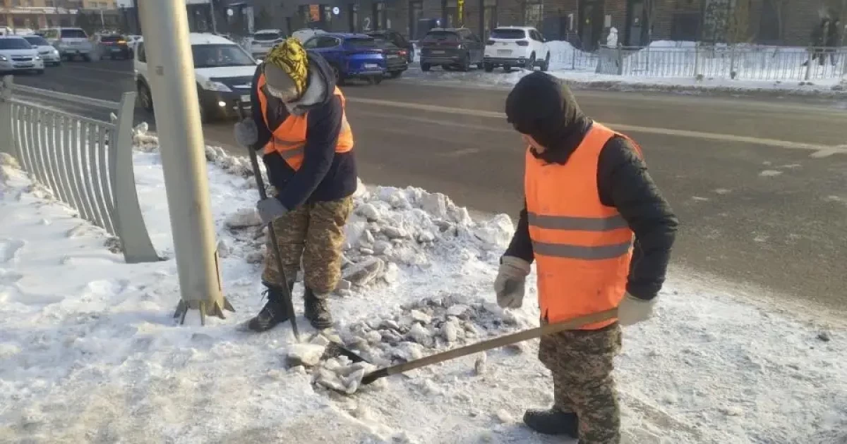 Қыс басталғалы Астанадан 5 миллион текше метрден астам қар шығарылды