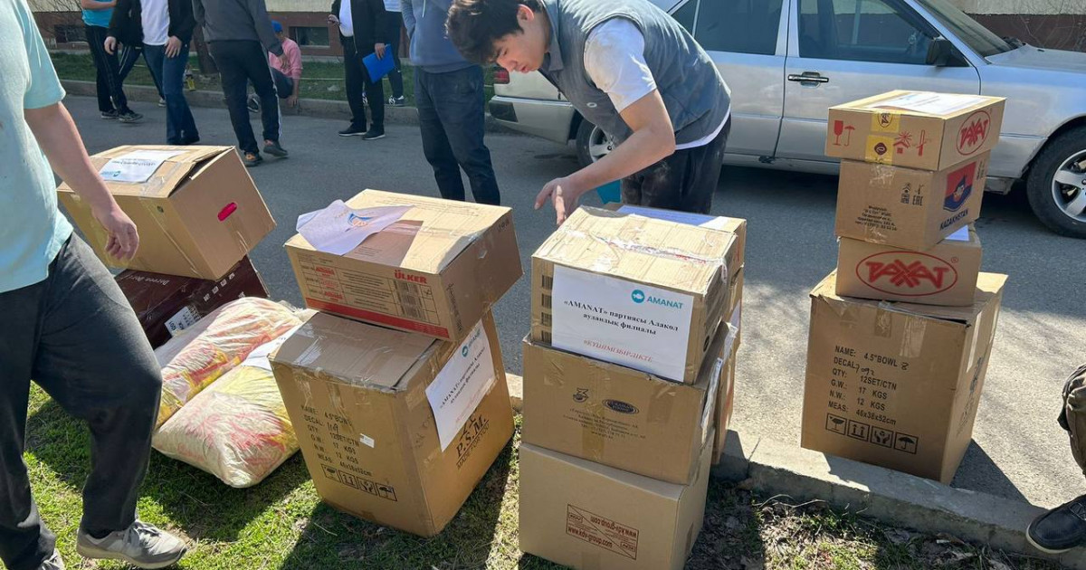 «АМАNAT»: Жетісу облысында 85 тоннадан астам гуманитарлық көмек жиналды
