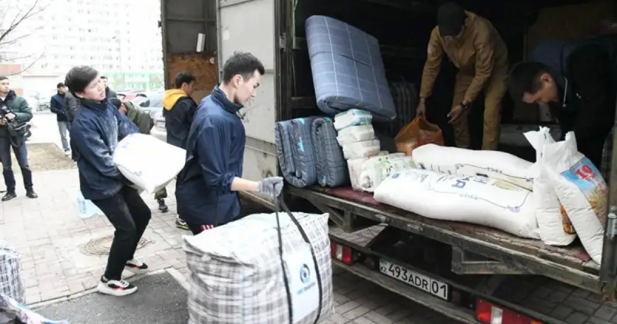 Су тасқынынан зардап шеккен өңірлерге Астанадан тағы 20 тонна гуманитарлық көмек жіберілді