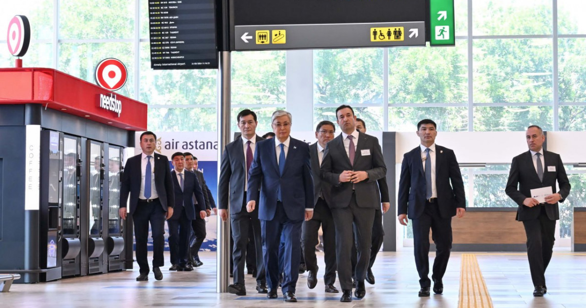 Мемлекет басшысы Алматы әуежайының жаңа халықаралық терминалына барды